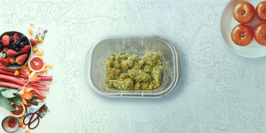 Rami della pianta di cannabis