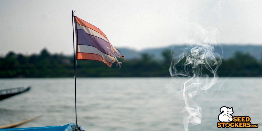 tailandia bandera tailandia-humo